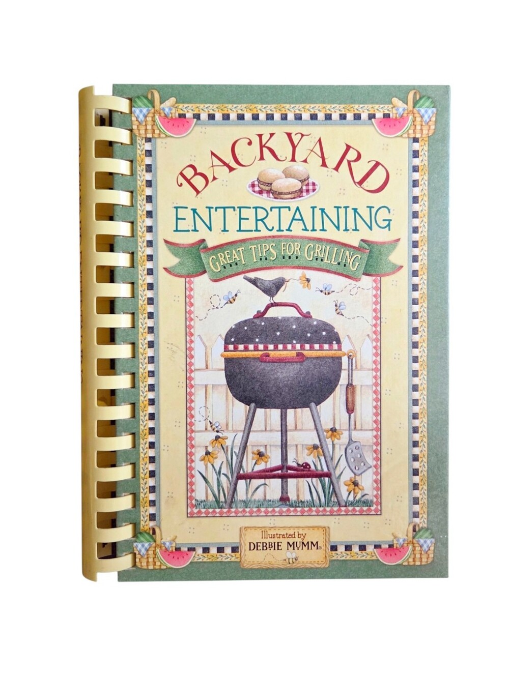 Vintage Backyard Entertaining cookbook Debbie Mumm illustrated outdoor grilling